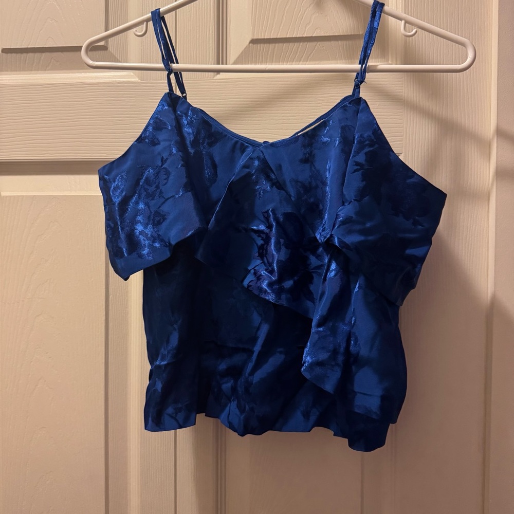 H&M Royal Blue Ruffle Camisole - Picture 3 of 7